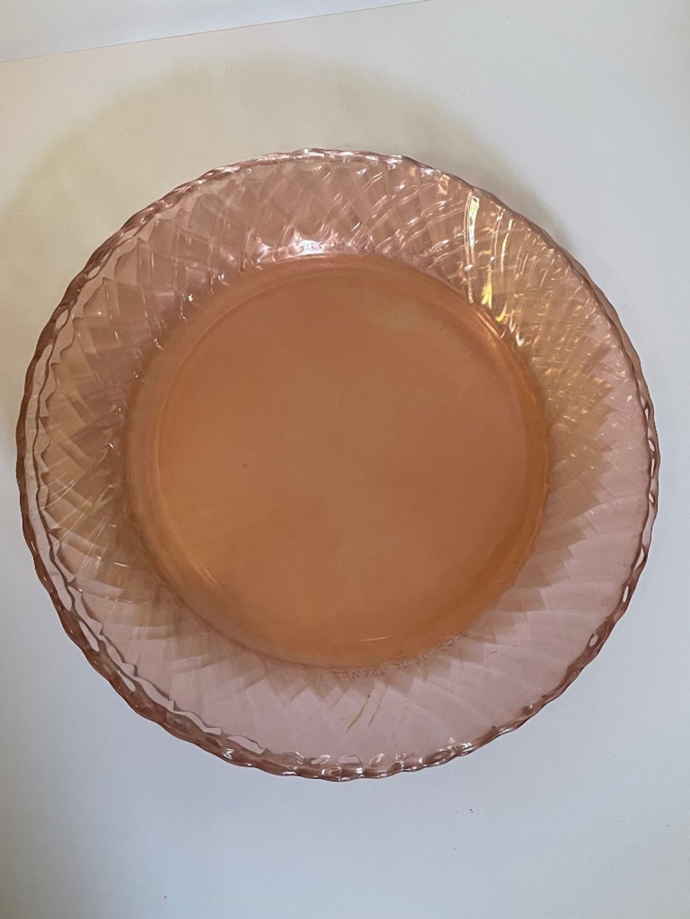 Arcoroc Vintage Rosaline Pink Glass Dinner Plates Set of 5